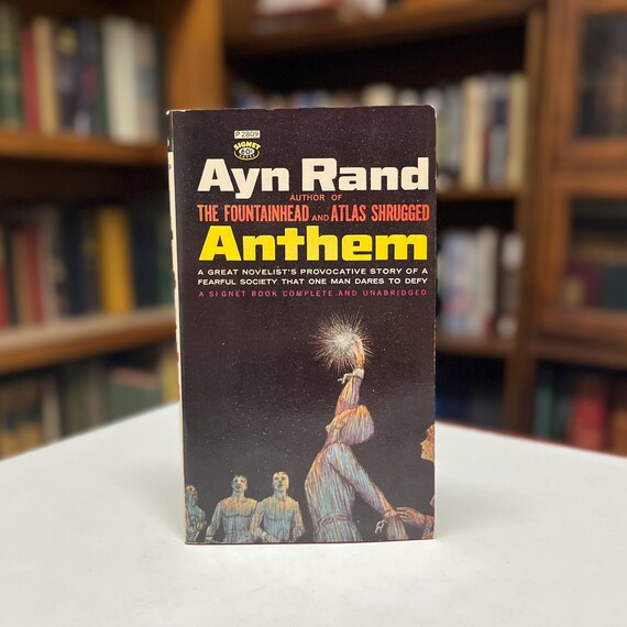 Anthem by Ayn Rand 1946 Dystopian Science Fiction Classic Paperback 7th Printing