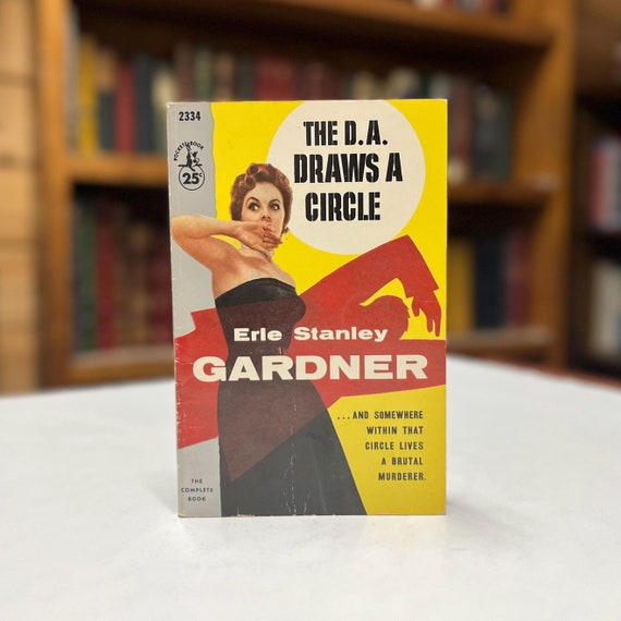 The D.A. Draws a Circle by Erle Stanley Gardner 1956 Pocket Book Mystery Vintage Paperback