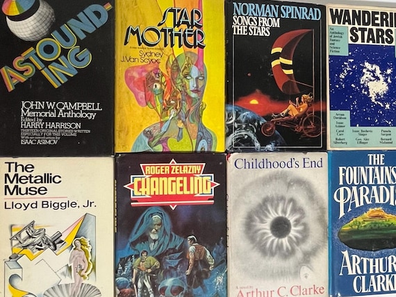 Vintage Science Fiction Book Club Hardcovers in Original Dust Jackets Sold Individually