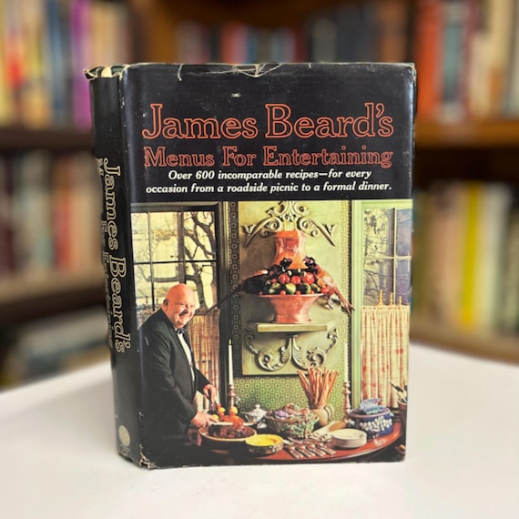 James Beards Menus for Entertaining 1965 Hardcover Cookbook in Original Dust Jacket (Book Club Edition)