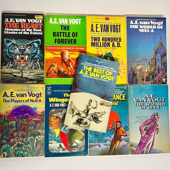 A.E. Van Vogt Vintage Science Fiction Paperback Books Sold Individually
