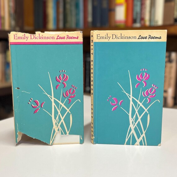 Love Poems by Emily Dickinson Vintage Peter Pauper Press Illustrated Hardcover Poetry Book in Original Dust Jacket