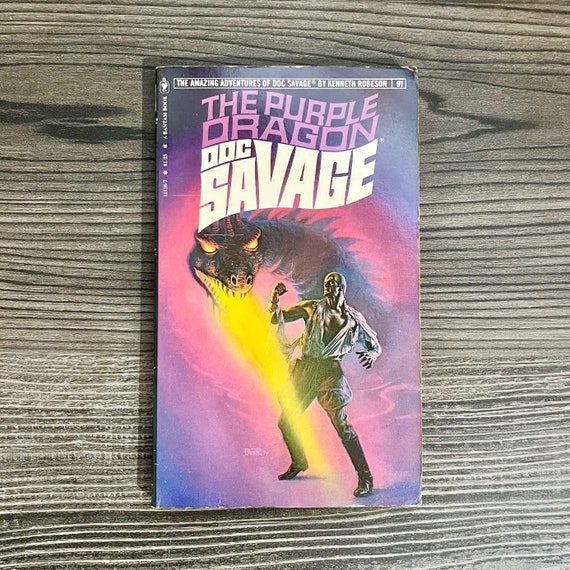 Doc Savage #91 The Purple Dragon - Vintage 1978  - Pulp Fiction - Paperback - Kenneth Robeson - 1st Printing - Fantastic/Amazing Adventures