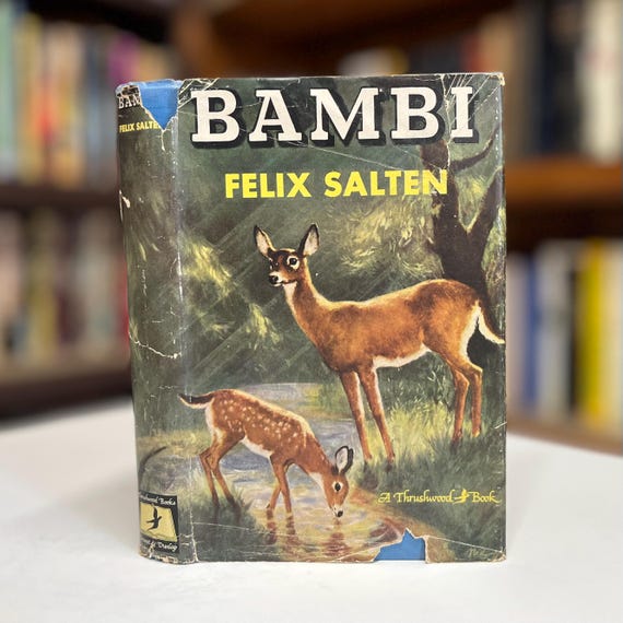 Bambi by Felix Salten 1929 Edition Illustrated by Kurt Wiese in Original Dust Jacket