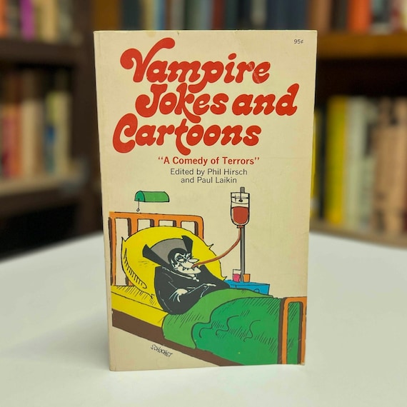 Vampire Jokes and Cartoons: A Comedy of Terrors 1974 First Edition Pyramid Paperback Book