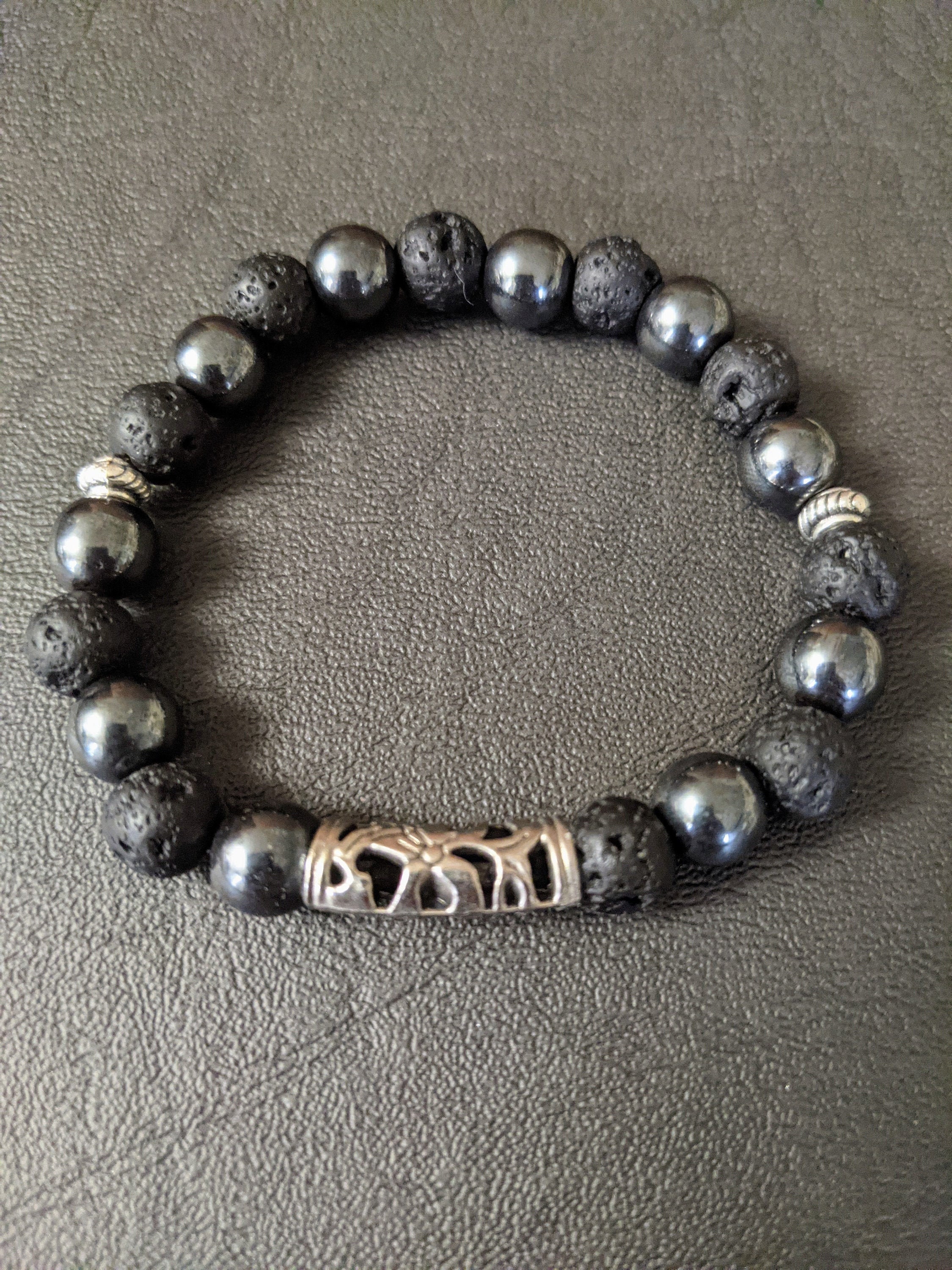 Black Onyx Obsidian Healing Bracelet Etsy