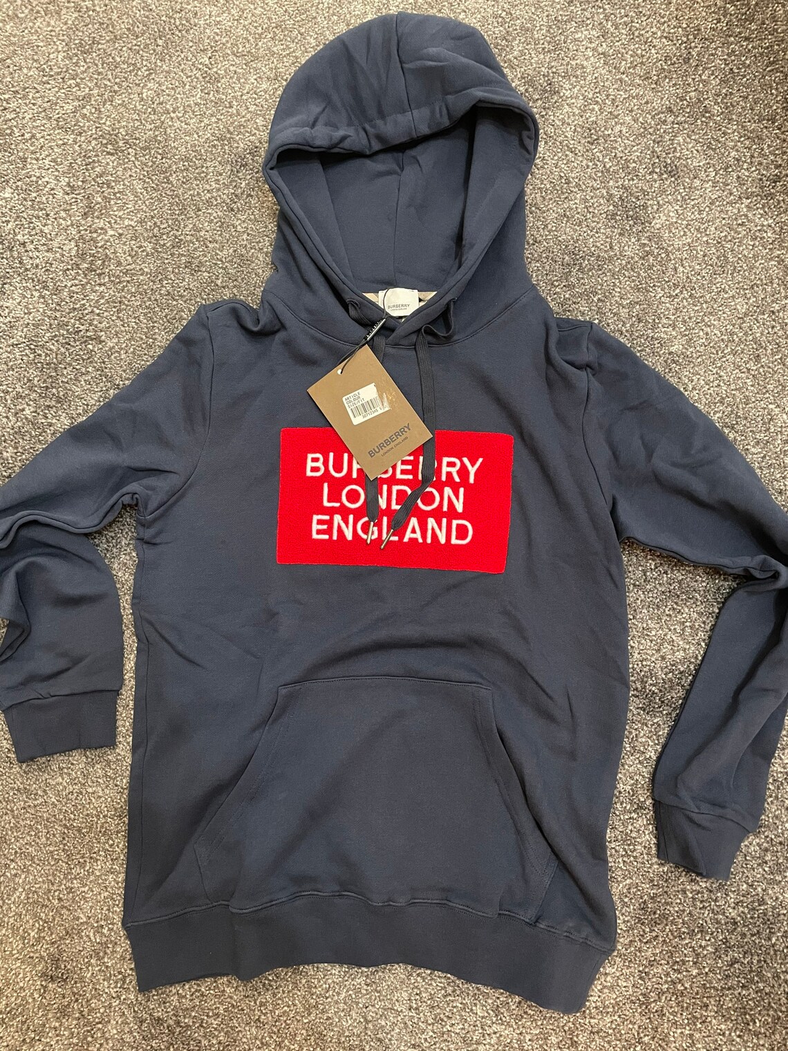 Burberry inspired hoody available in size medium uk mens | Etsy