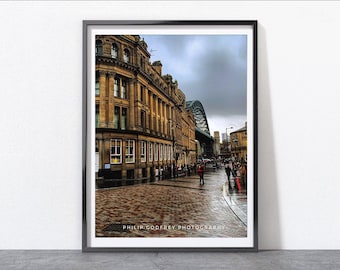 Newcastle Tyne Bridge Photo, Architecture Photographic Print, Newcastle Gift, Wall Art, Gift for New Home, North East Photo