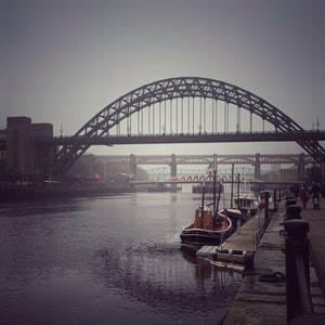 Newcastle Tyne Bridge Photo, Newcastle Art, Wall Decor, Quayside Print, Gift for New Home, North East Photo