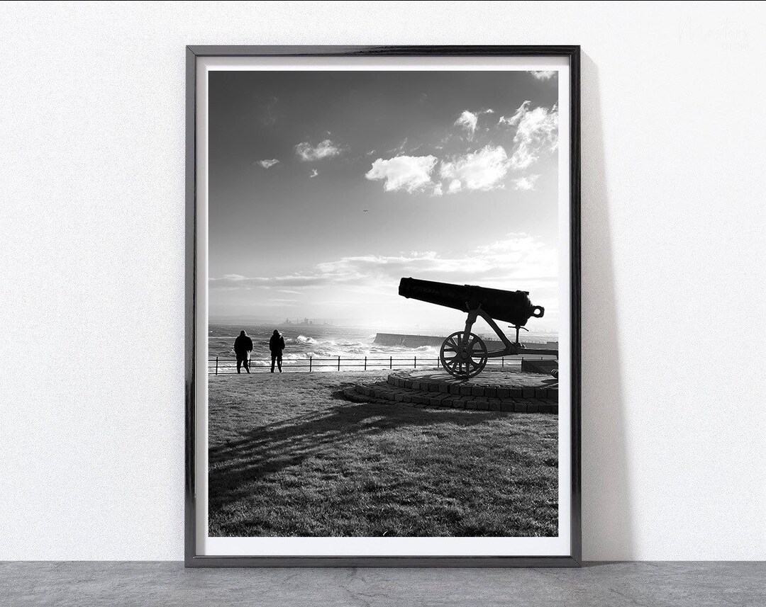 Hartlepool Headland Cannon Photo, Photographic Print, Hartlepool Gift