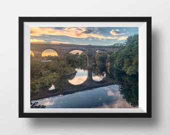 Yarm Photo, Yarm Art, Photographic Print, Landscape Photo, Yarm Viaduct, Teesside Photo, Home Decor, Wall Art, Wall Decor