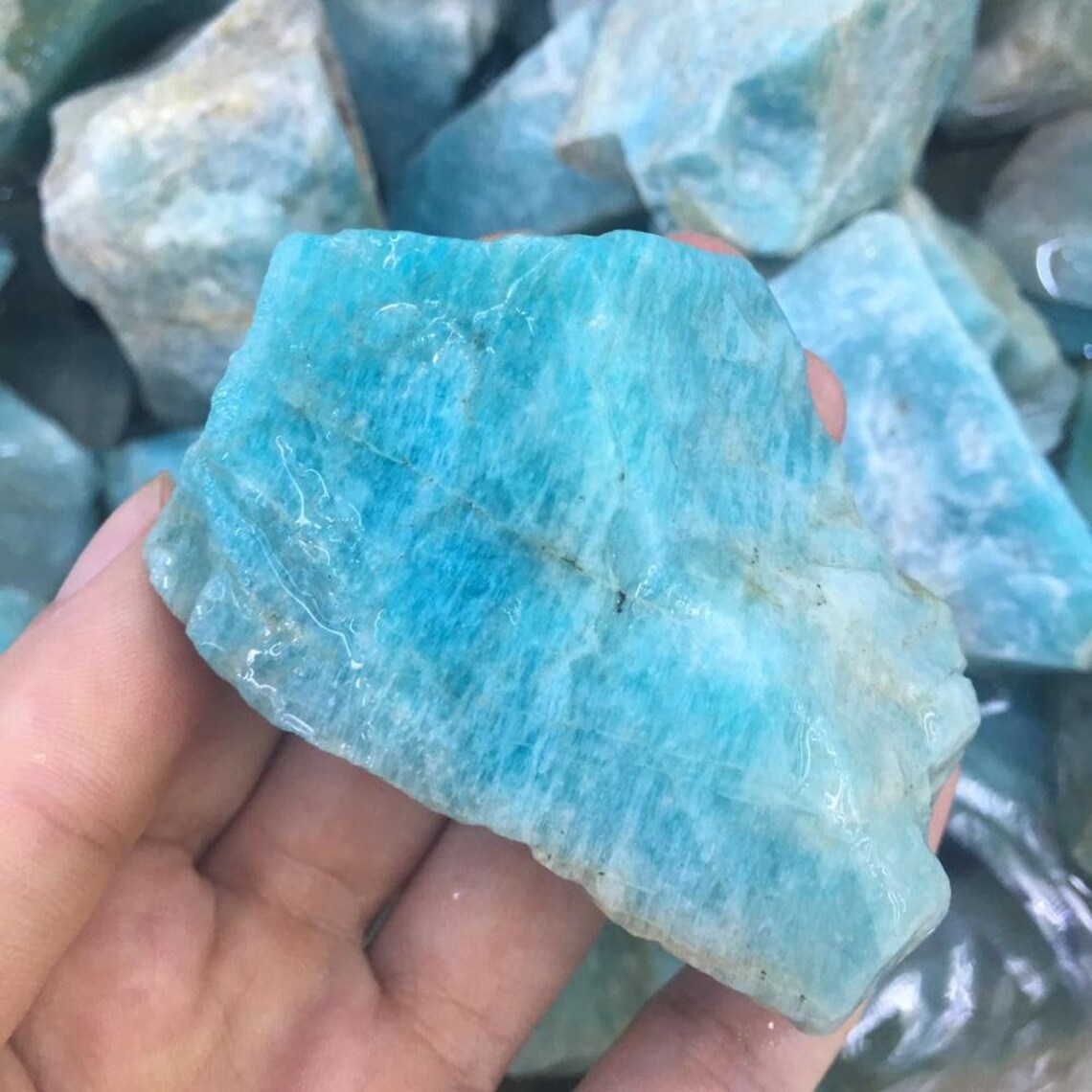 1pc Grande taille Amazonite brute naturelle pierre amazonienne | Etsy