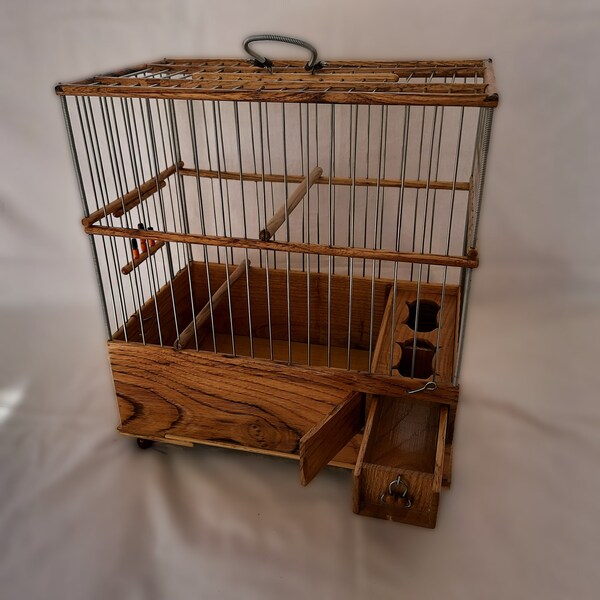 Wooden Bird Cage - Etsy