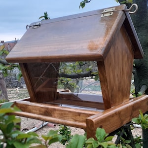 Wooden Birds Feeder - Hanging Bird Feeder, Garden Decor, Bird Feeder for Outdoors
