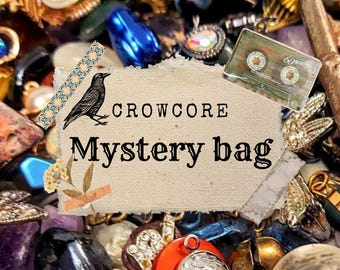 Crow Core Mystery Bags! Crow Confetti! Ren Faire Trinkets and Treasures! Junk Drawer Grab Bags! I Spy Mystery Bags! Cottagecore Mix!