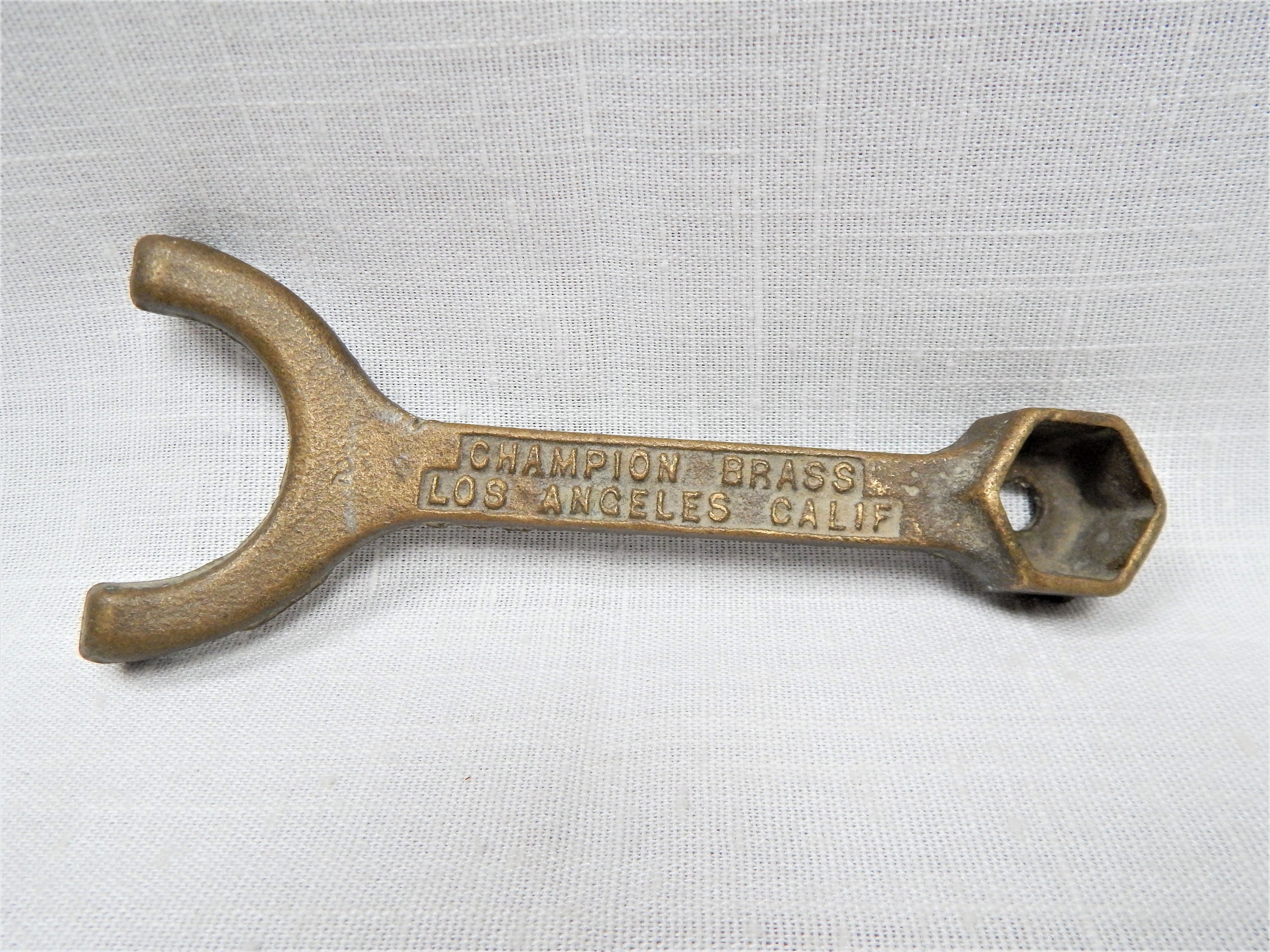 Vintage 1960's Champion Brass Sprinkler Head Spanner Wrench Los