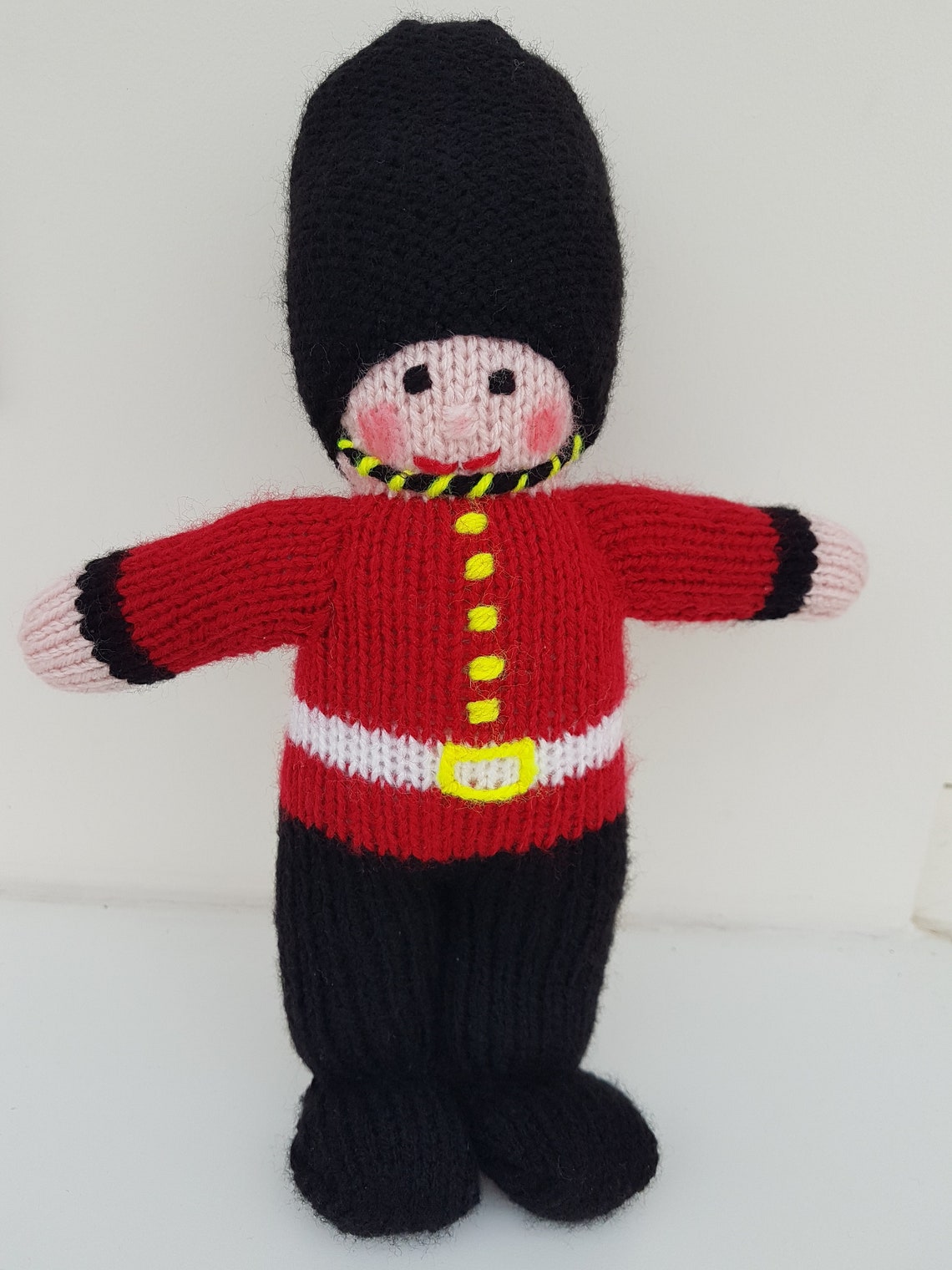 Hand knitted toy soldier Etsy