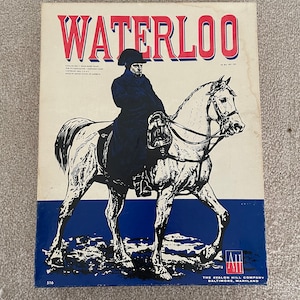 Vintage 1962 Waterloo Avalon Hill Strategy Board Game 516 Battle Napoleon 1st Ed