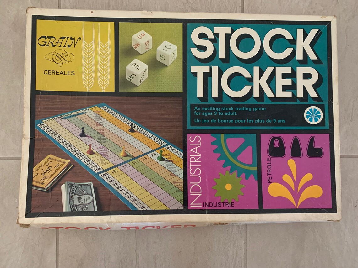 Vintage Stock Ticker Copp Clark 70's Jeu de société 100 Etsy