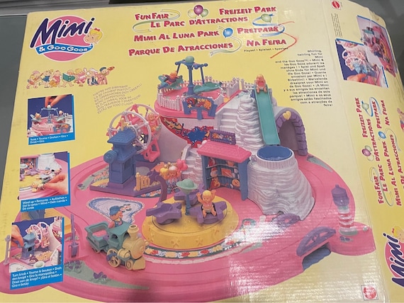 Mimi and the Goo Goo's Amusement Park Playset, 1990s Toy (with Box