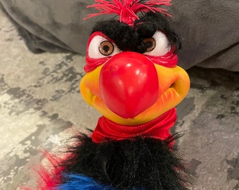 Vintage puppet Axtell expressions “The Burds” puppet. Rubber plush 18”. Rare.