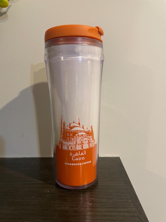 Starbucks Cairo Plastic Tumbler 2004 Travel Mug With Lid - Rare - Etsy