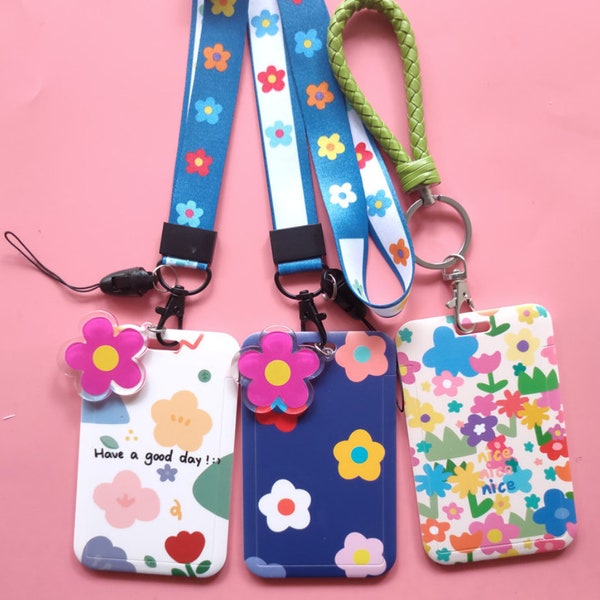 Floral Id Holder Etsy