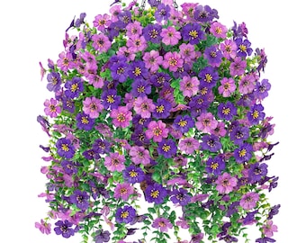 Artificial Daisy Hanging Basket: Outdoor Faux Flowers