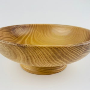 9.25&quot; Honey Locust Pedestal Bowl • Wooden Display Bowl • Candy Dish • Fruit Bowl • Centerpiece Bowl • Center Piece