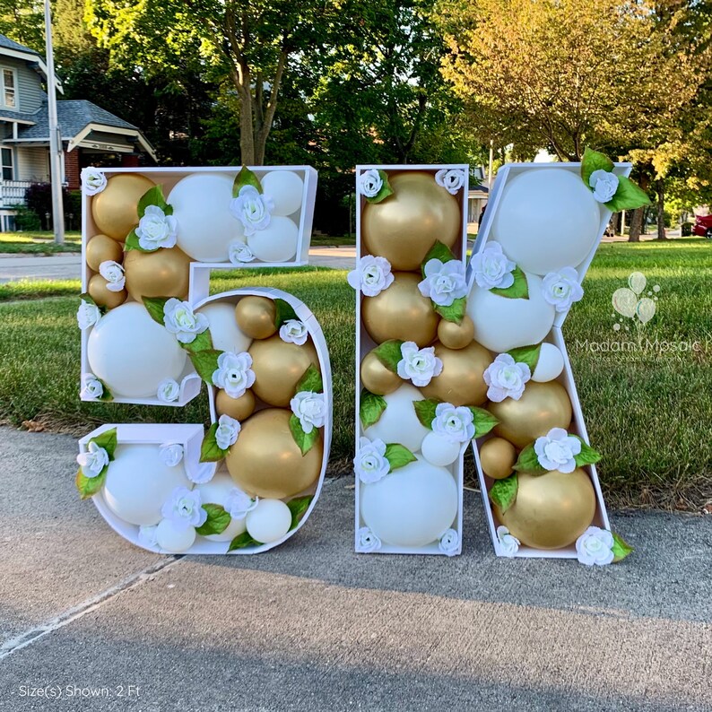 Number 5 Mosaic Digital Template 2 Ft, 3 Ft, 4 Ft, 5 Ft, Balloon Numbers, Mosaic Balloons