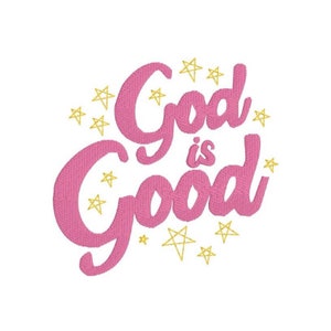 God is Good Embroidery Download