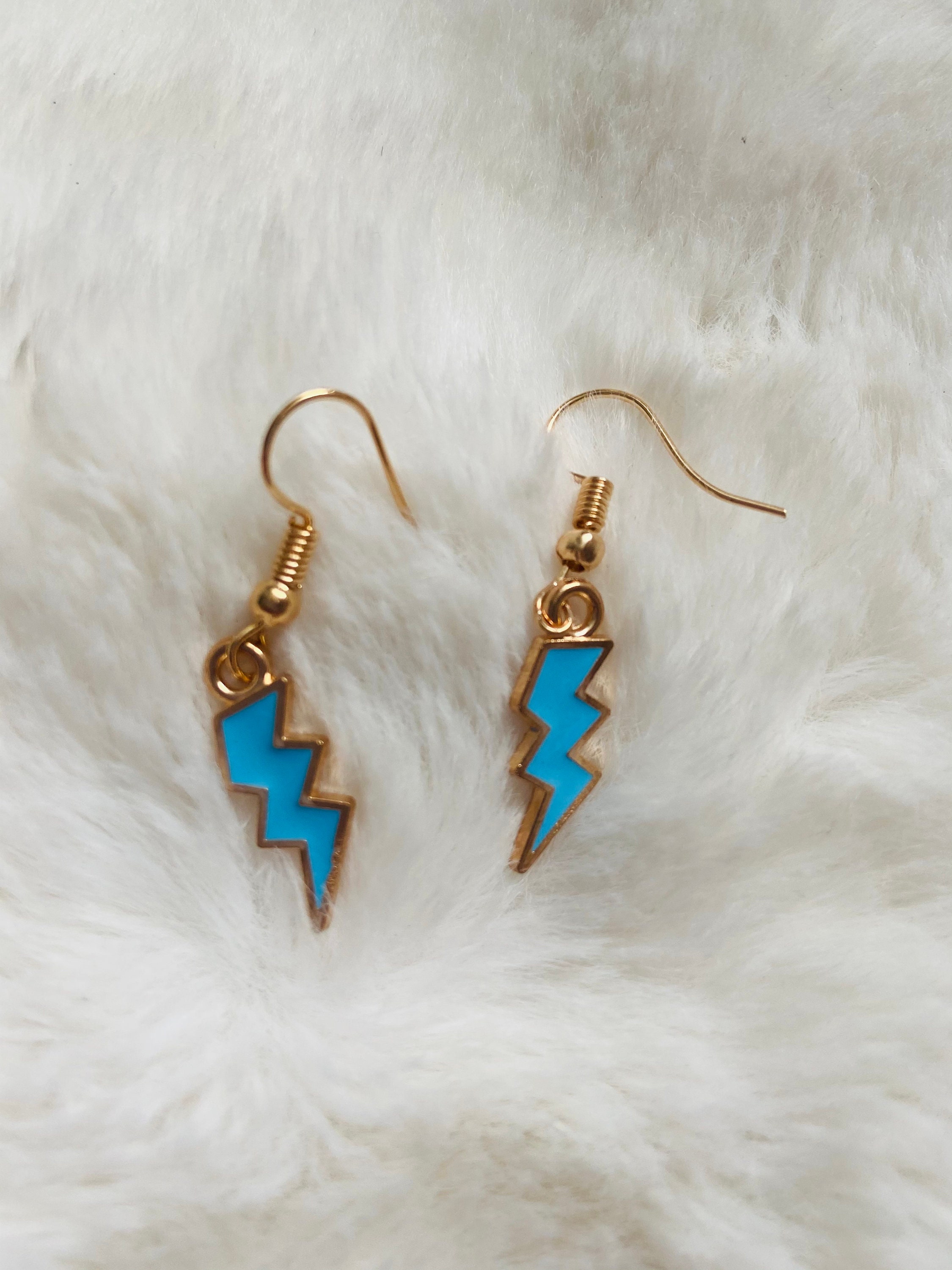 Lightning bolt earrings Etsy