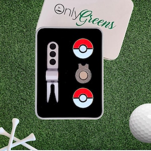 Scotty Divot Tool & Ball Marker Gift Set - Pokéball | Complete in Gift Tin