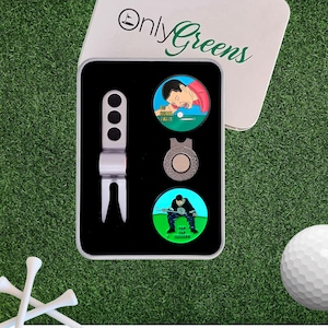 Scotty Divot Tool & Ball Marker Gift Set - Happy Gilmore | Complete in Gift Tin