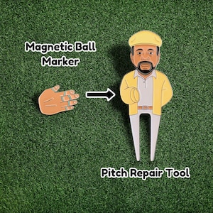 Coach Chubbs - Golf Divot Tool and Ball Marker Set - Premium Repair Tool with Magnetic Marker & Hat Clip - Ideal Gift for Golfers