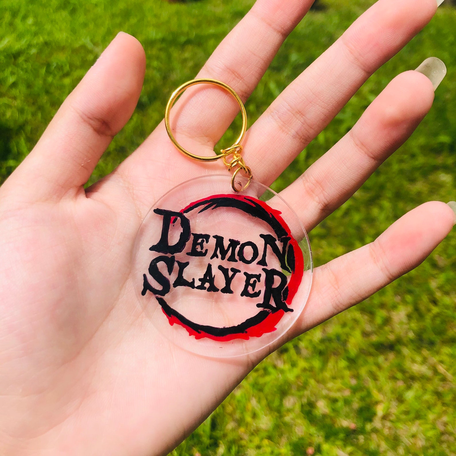 Custom Clear Anime Keychains Etsy