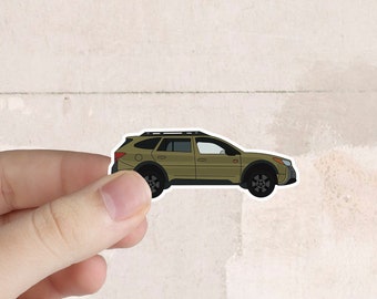 Subaru Outback Adventure Car Sticker - Waterproof, 3" Wide - Ideal for Water Bottle, Laptop, Phone, Helmet, Notebook, Planner