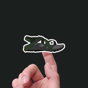 Chaco Adventure Sandal Sticker - Waterproof, 2" Wide - Ideal for Water Bottle, Laptop, Phone, Car, Helmet, Skateboard, Notebook, Planner