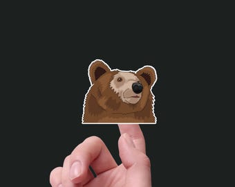Brown Bear  - Waterproof Vinyl Sticker