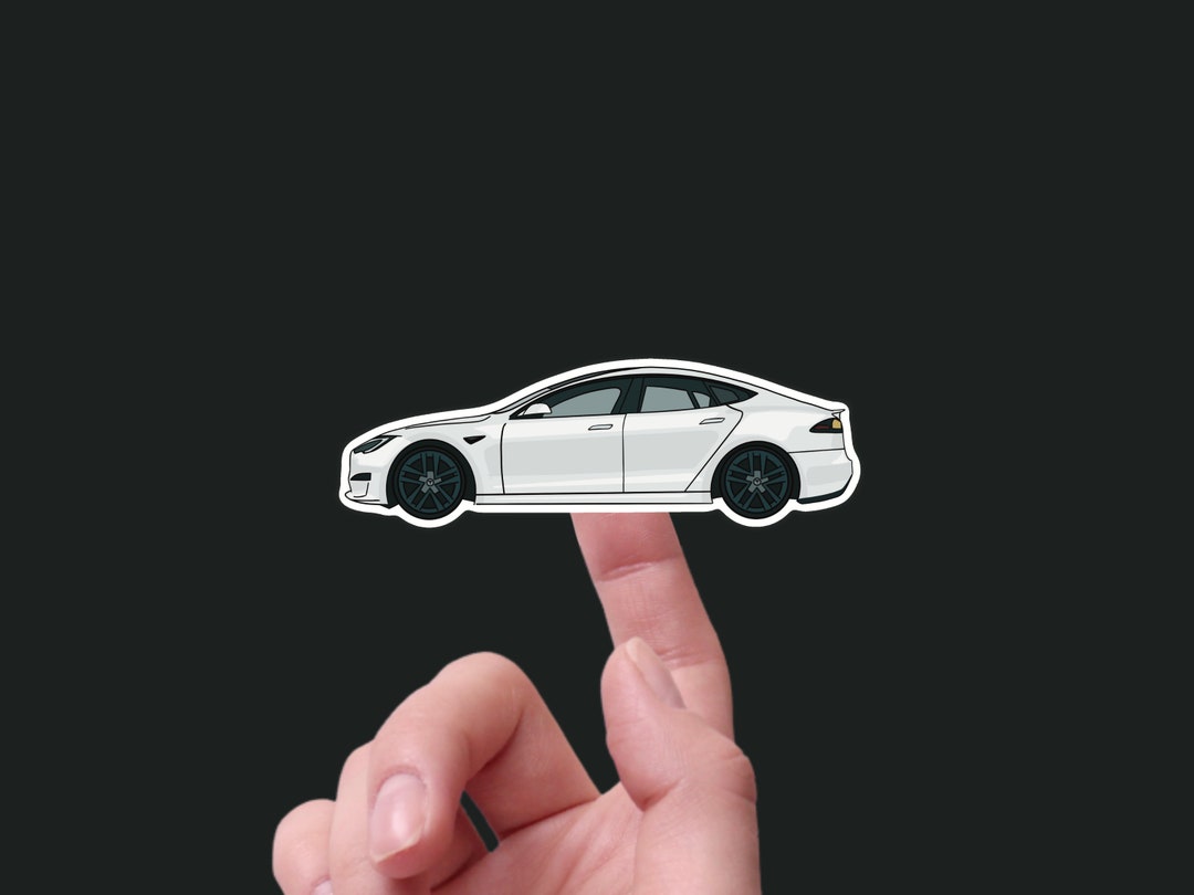 Tesla Mod Sticker Tesla Model S Electric Car Sticker Waterproof, 3 Wide Ideal for Water ...