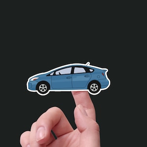 Prius Car Sticker - Waterproof, 3&quot; Wide - Ideal for Water Bottle, Laptop, Phone, Helmet, Notebook, Planner