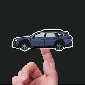 Subaru Outback Touring Adventure Car Sticker - Waterproof, 3" Wide - Ideal for Water Bottle, Laptop, Phone, Helmet, Notebook, Planner