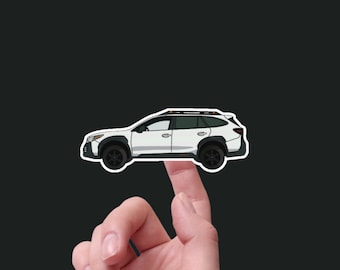 Subaru Outback Wilderness Adventure Car Sticker - Waterproof, 3" Wide - Ideal for Water Bottle, Laptop, Phone, Helmet, Notebook, Planner