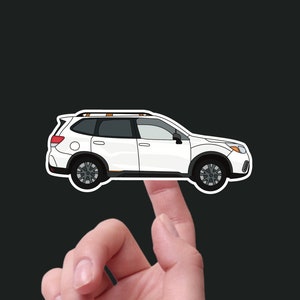 Subaru Forester Wilderness Adventure Car Sticker - Waterproof, 3&quot; Wide - Ideal for Water Bottle, Laptop, Phone, Helmet, Notebook, Planner