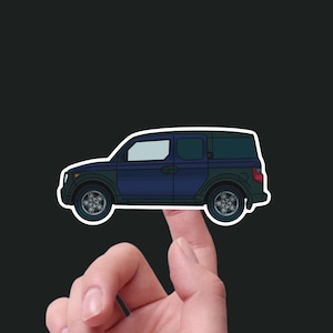 Honda Element Adventure Car Sticker Passenger Side- Waterproof, 3" Wide  - Ideal for Water Bottle, Laptop, Phone, Helmet