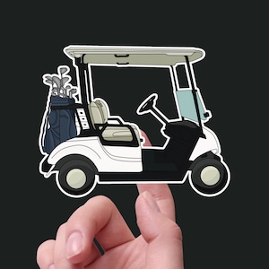 2" Golf Cart Waterproof Vinyl Sticker