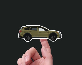 Subaru Outback Adventure Car Sticker - Waterproof, 3" Wide - Ideal for Water Bottle, Laptop, Phone, Helmet, Notebook, Planner