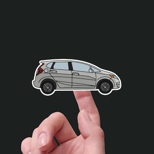Honda Fit Adventure Car Sticker - Waterproof, 3" Wide - Ideal for Water Bottle, Laptop, Phone, Helmet, Notebook, Planner
