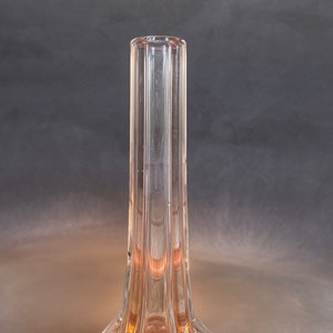 Mid century peach amber Murano bud vase