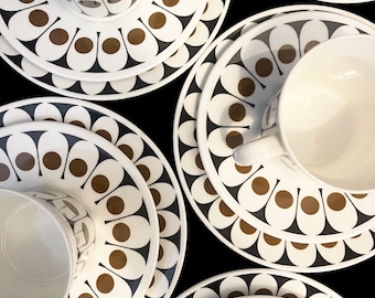 ドイツヴィンテージ schirnding bavaria トリオセット Bavaria Schirnding Art Deco Porcelain Trio Set - Cup, Saucer and